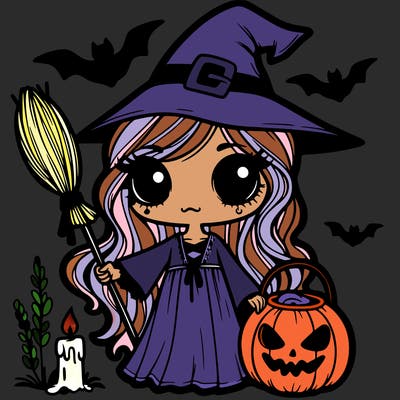 halloween scary witch