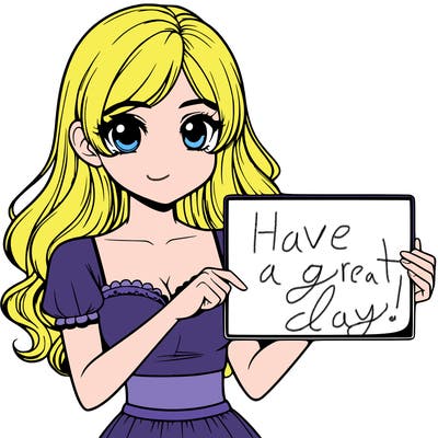 realistic pretty girl holding blank sign