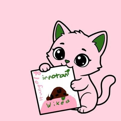 a small cat with a blank sheet of paper in its hand. the cat is sooooooo cute!