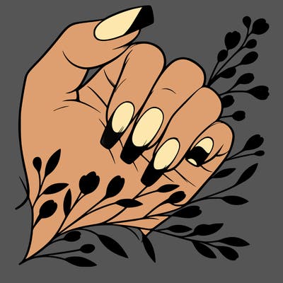 nails with french tip