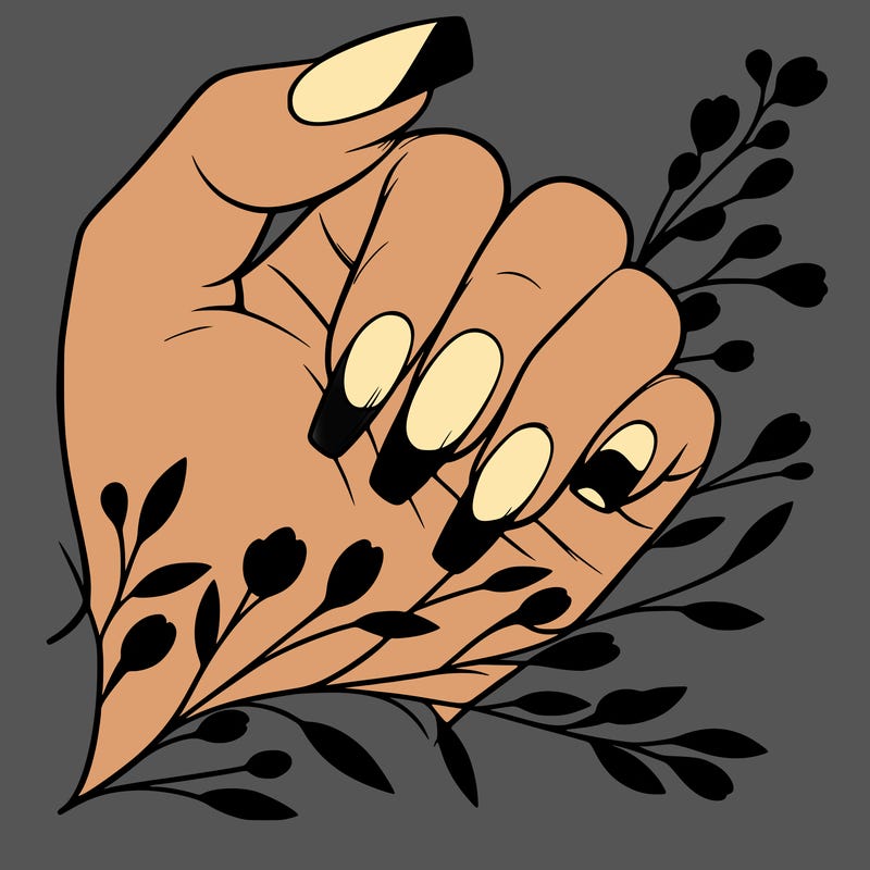 nails with french tip