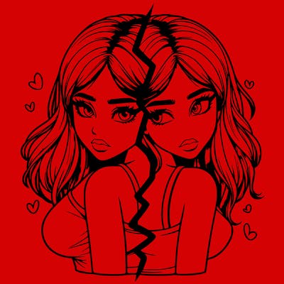 realistic girl split