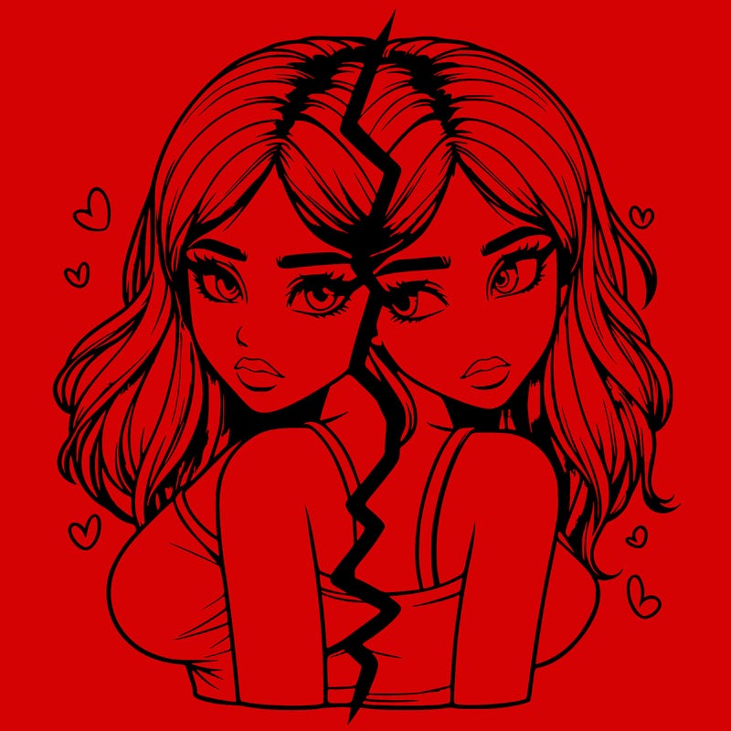 realistic girl split