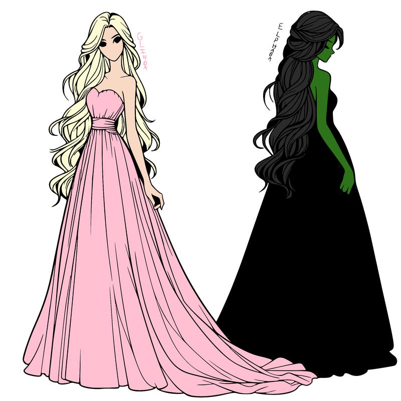 realistic woman with long flowing dress