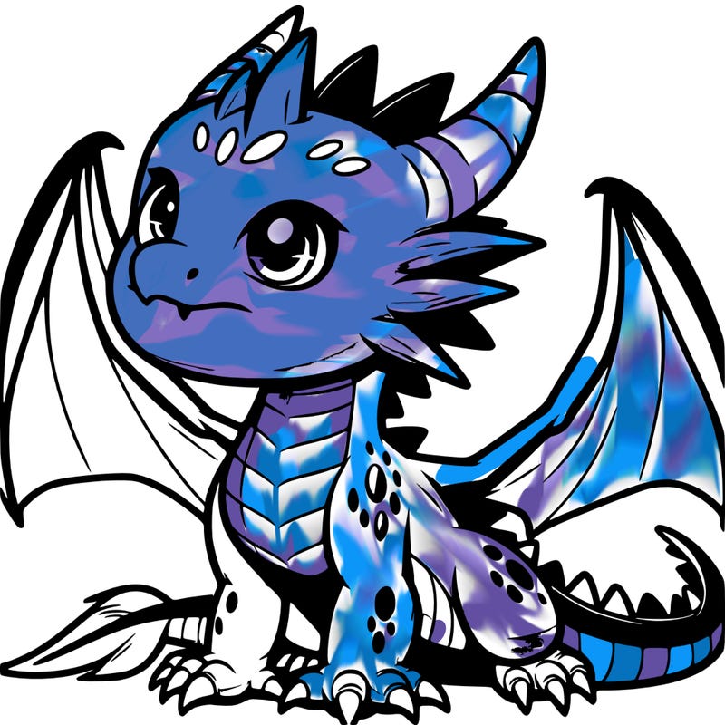 fierce baby night dragon