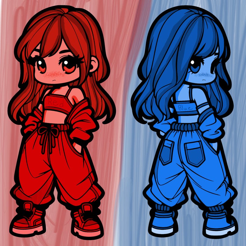 girl in crop top and baggy pants