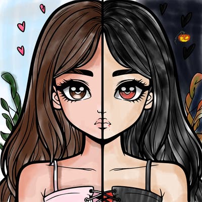 realistic girl split