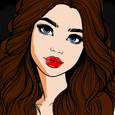 beautiful realistic girl