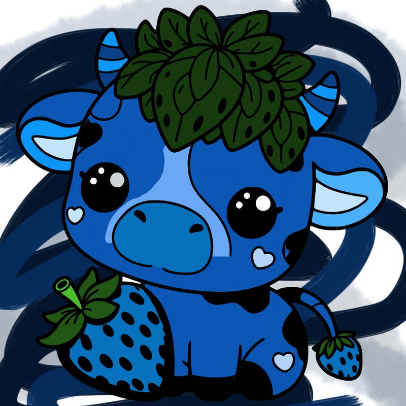 cute strawberry cow