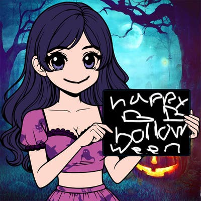 realistic pretty girl holding blank sign