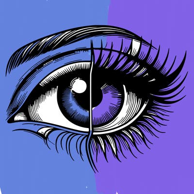 realistic eye split