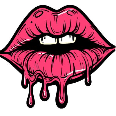 lips that look realistic and drip