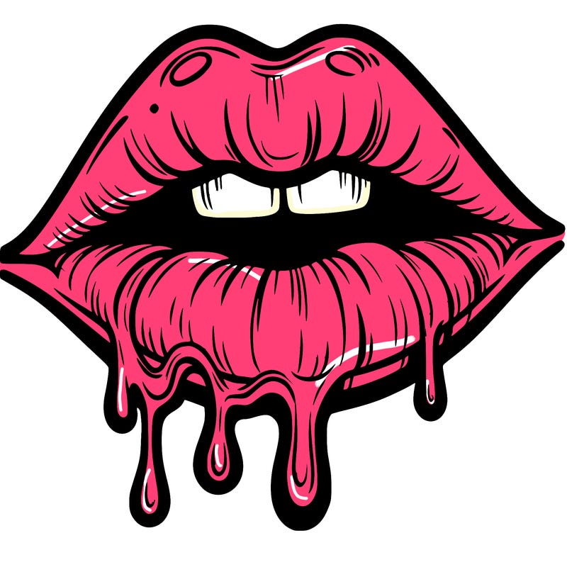 lips that look realistic and drip