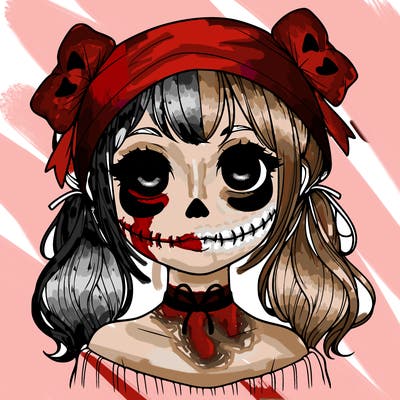 realistic girl halloween
