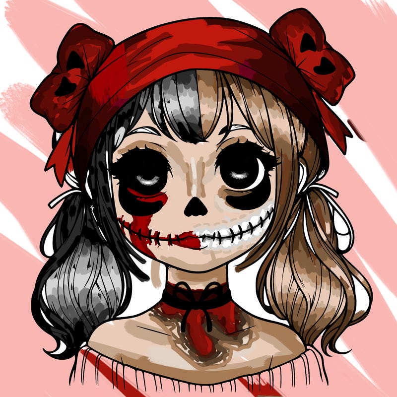 realistic girl halloween