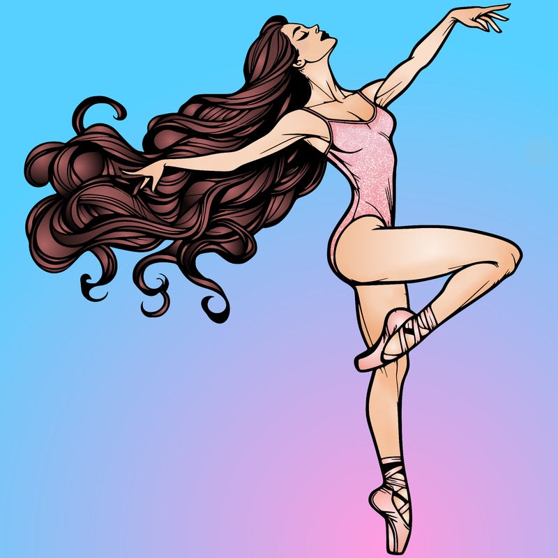 realistic woman dancer