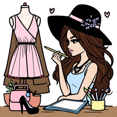 a stylish fashion designer