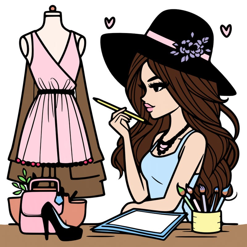 a stylish fashion designer