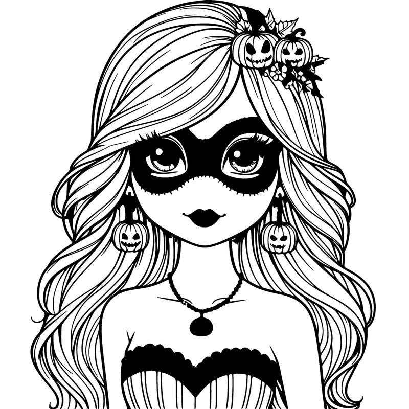 halloween  realistic girl