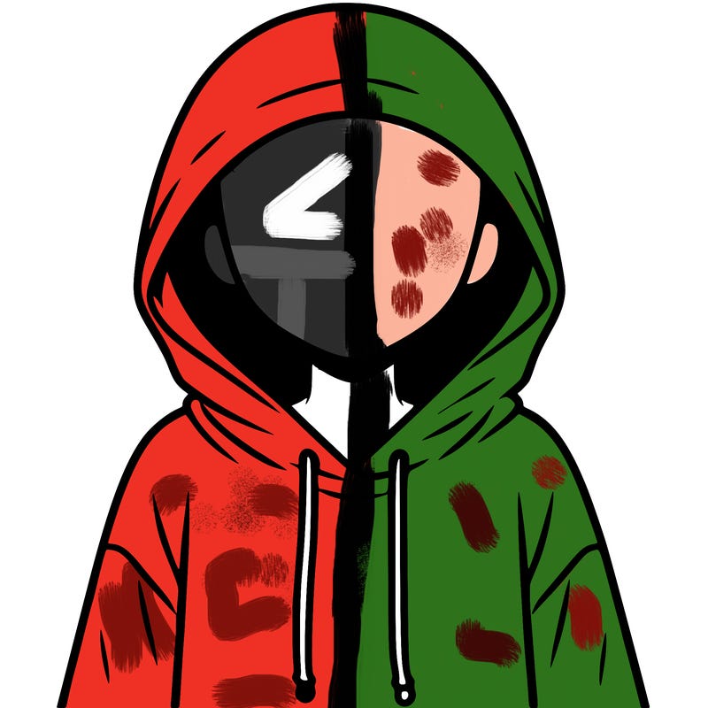 faceless girl in hoodie