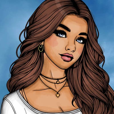 detailed realistic girl