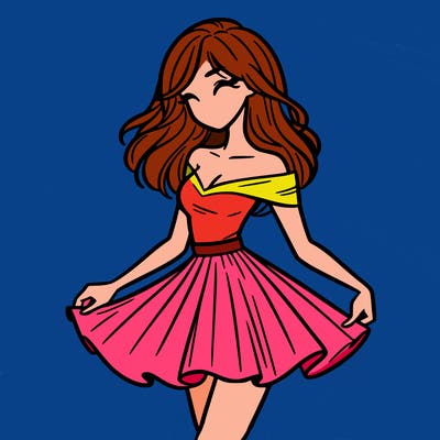 woman in skirt