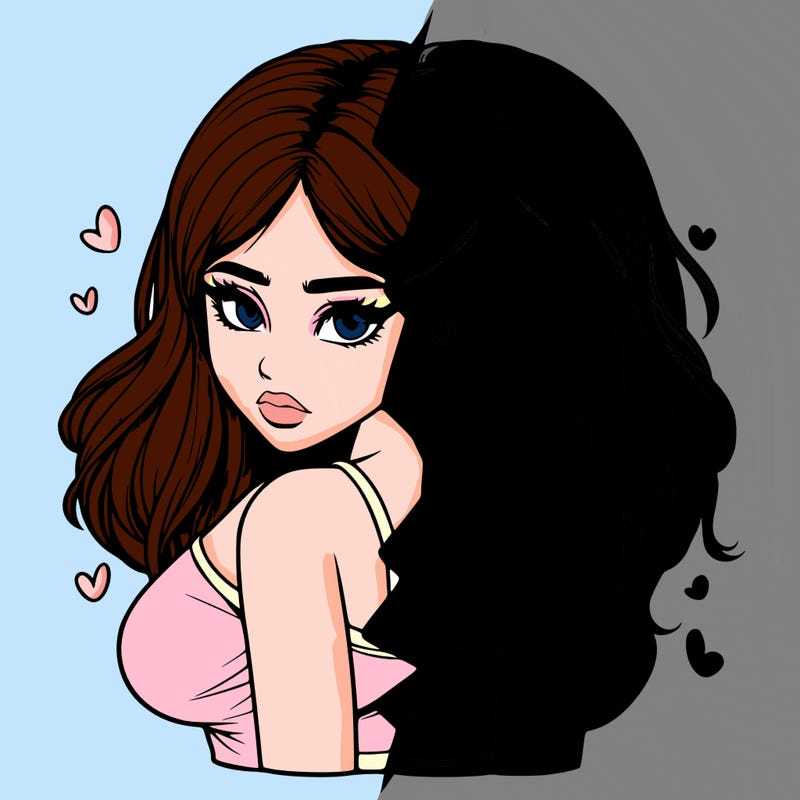 realistic girl split