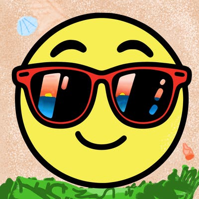 emoji with sunglasses
