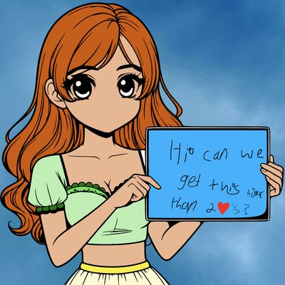 realistic pretty girl holding blank sign