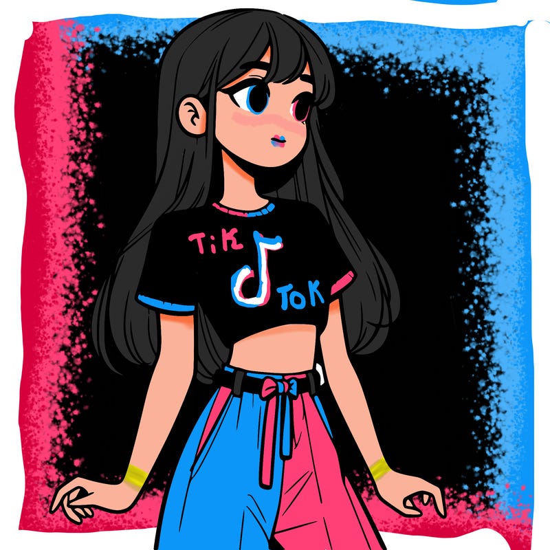 girl in a cute crop top