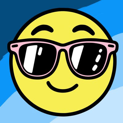 emoji with sunglasses