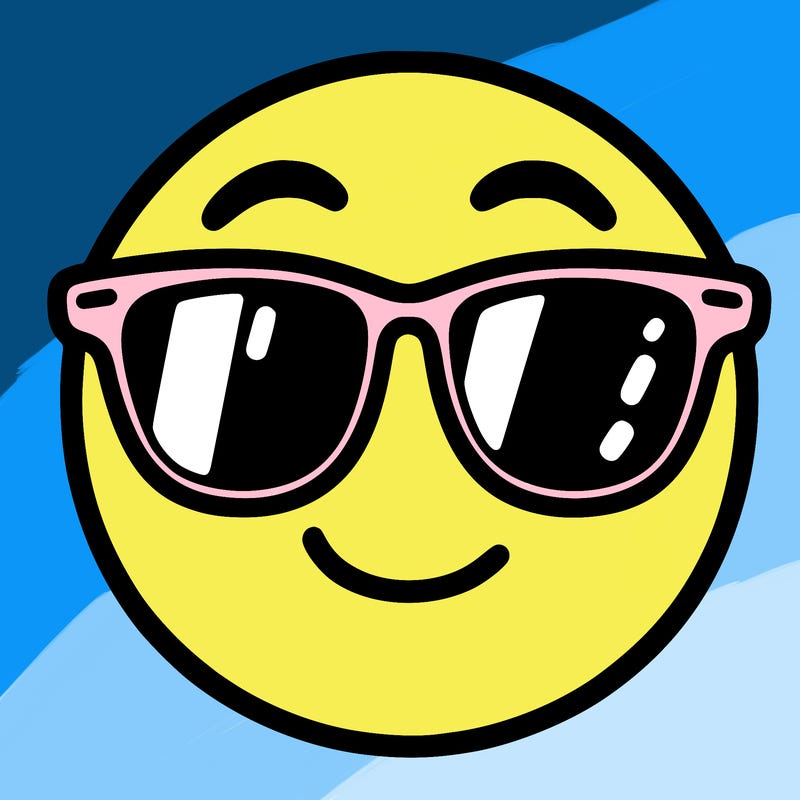 emoji with sunglasses