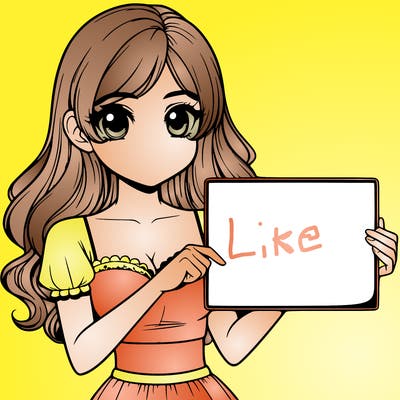 realistic pretty girl holding blank sign