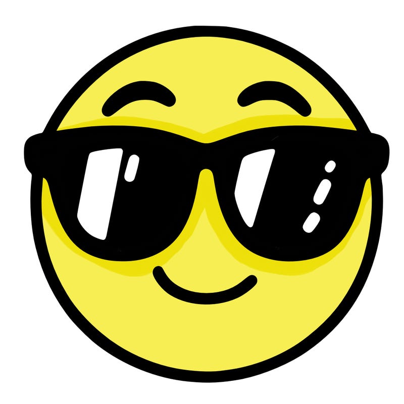 emoji with sunglasses