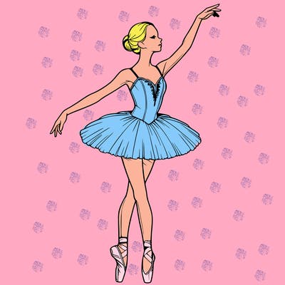 realistic ballerina