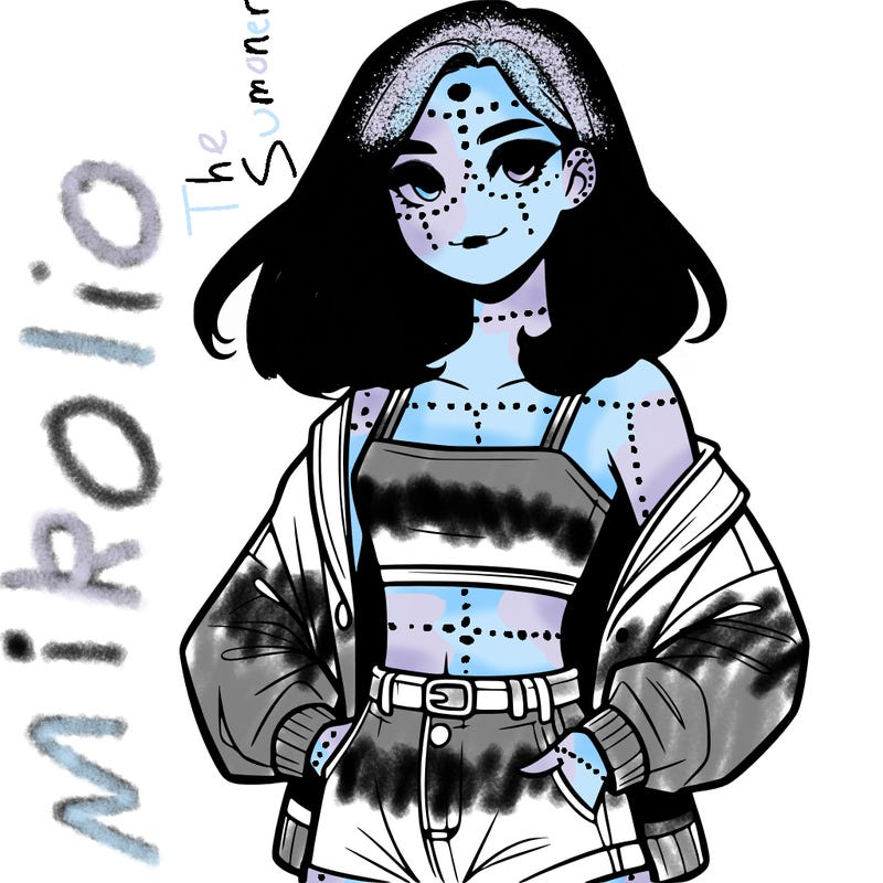 a realistic girl with a crop top and short shorts in an open jacket