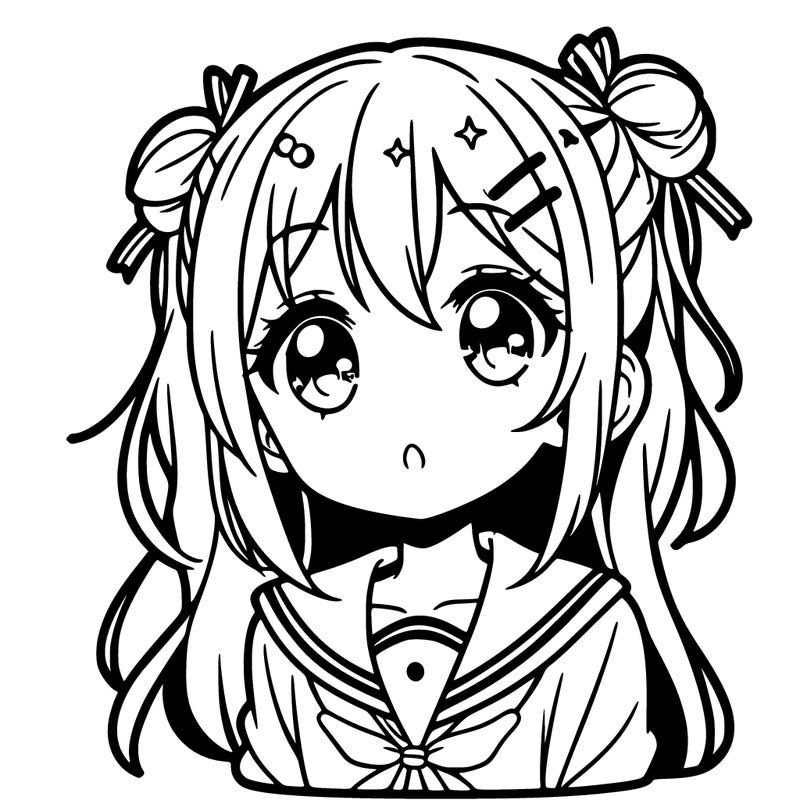 a girl from an anime