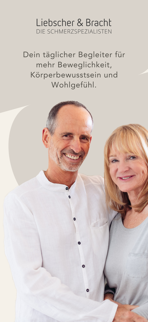 통증 완화 및 이동성 앱의 창립자 Roland Liebscher-Bracht 및 Petra Bracht.