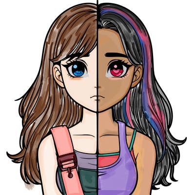 realistic girl split