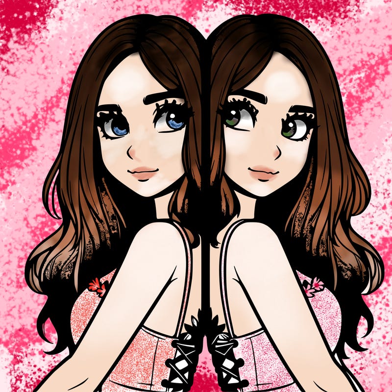 a realistic girl split