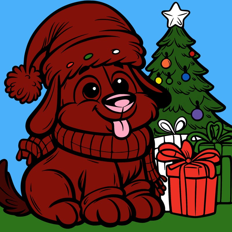 funny christmas dog