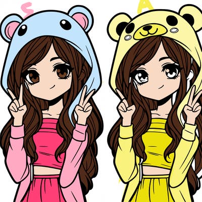 teen girl in animal costume