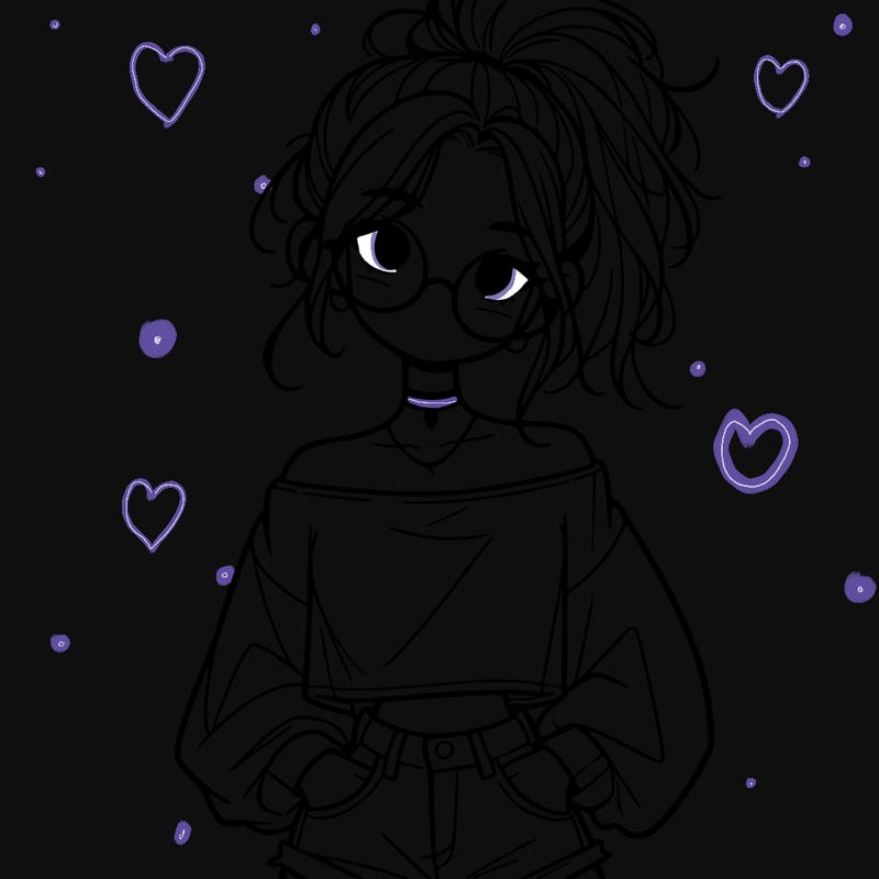 girl with a messy ponytail glasses a baggy crop top and jean shorts