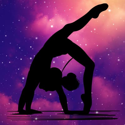 girl doing gymnastics