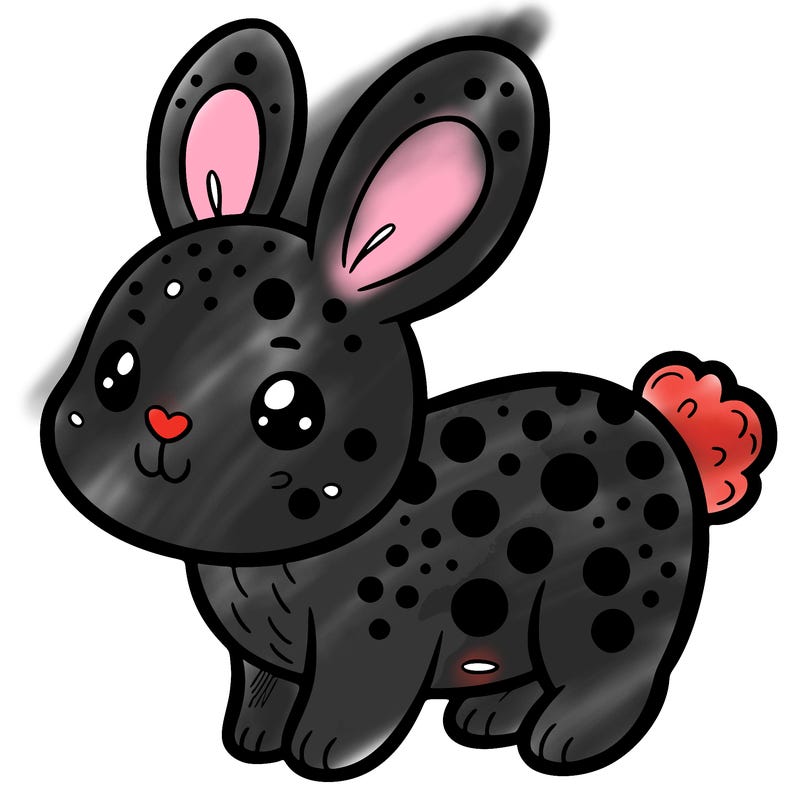 bunny with spots