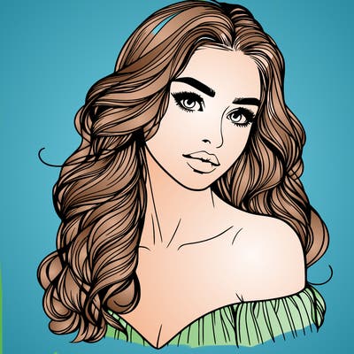 beautiful realistic girl