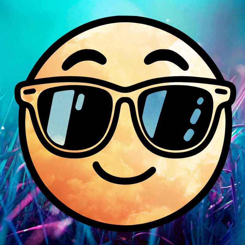 emoji with sunglasses