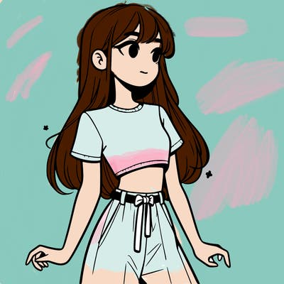 girl in a cute crop top