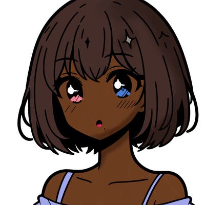 anime girl with short hair