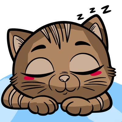 sleepy cat